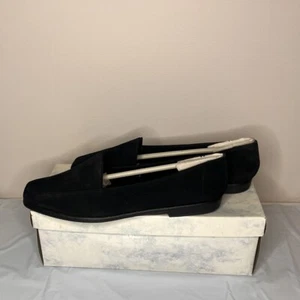 NIB - Capezio Lites Black Suede Slip On Loafer Flats Women's Size 8 Frenchy - Picture 1 of 9
