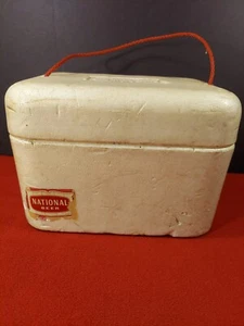Paquete de seis enfriadores de espuma vintage National Beer Acer Foam Products Maryland  - Imagen 1 de 12