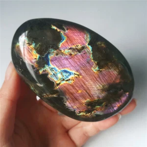 AAA 224G Cristallo di Labradorite Arcobaleno Viola Naturale Guarigione Madagascar YO478 - Foto 1 di 12