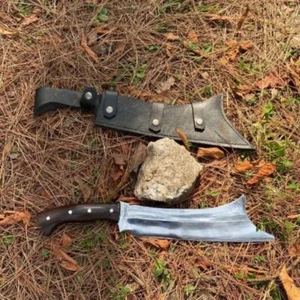 Custom Handmade Carbon Steel Blade Survival Chopper Knife| Hunting Knife Camping - Picture 1 of 9