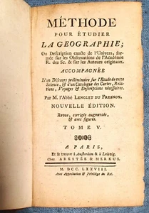 1778 Method Pour Etudier La Geography Antique Book Volume 5 - Picture 1 of 7
