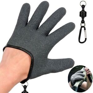 Fish Catch Fishing Glove Anti-Slip Durable Full Finger Clasp Cutproof Gloves