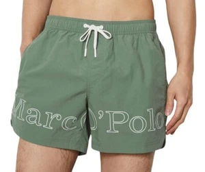 Marc O'Polo, Swim Shorts, Swim Shorts, Elastic Waistband, Pockets, Green, 10218842 Q435 - Picture 1 of 4