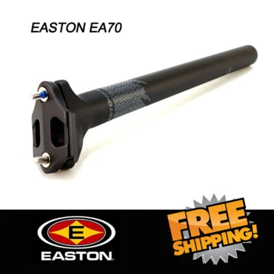 Tija de sillín de aleación Easton EA70 desplazada o Zero 27,2/30,9/31,6 mm carretera MTB negra Foto 1 de 4