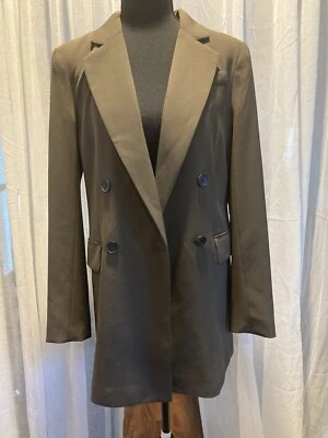Blazer para mujer H&M doble botonadura manga larga verde militar talla Xs nuevo con etiquetas Foto 1 de 4