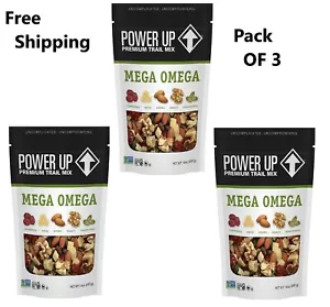 Power Up Mega Omega Trail Mix from Gourmet Nut, Resealable Bag, 14 oz, (3 Pack) - Picture 1 of 1