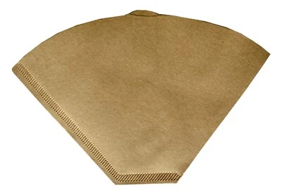 COMPOSTABLE COFFEE Filter Papers, Cone Unbleached Brown Paper, Biodegradable - Image 1 of 4