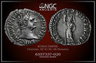 Domitian Ancient Coin Ngc Xf. Ar Denarius Ad 95-96. A1178