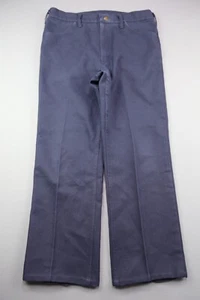 Vintage Herren 70er Jahre Wrangler Sta-Prest Poly Hose blau USA Gr. 36x32 (Msr 35x27) - Bild 1 von 6