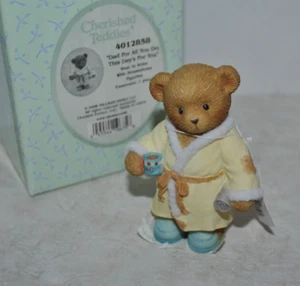 NEU CHERISHED TEDDIES ENESCO Priscilla Family 4012858 Bär im Gewand PAPA FÜR ALLE Y - Bild 1 von 3