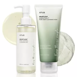 ANUA Double Cleansing Duo Set (Cleasnig Oil 200ml + Cleansing Foam 150ml ) - Picture 1 of 5