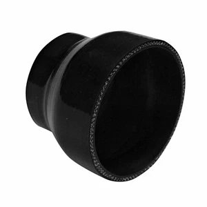 Straight Silicone Reducer Hose Black 3" to 4" Intercooler Turbo Coupler 76-102MM - Picture 1 of 3
