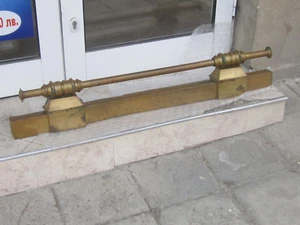 Gorgeous Antique French Bronze/Brass Extendable Chenets Andirons Fireplace Set - Picture 1 of 10