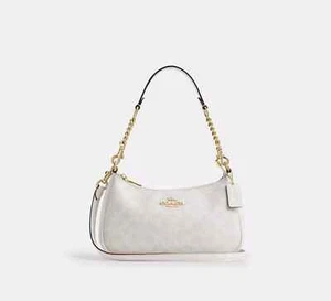 Borsa a tracolla Coach Teri nuova con etichetta in tela firmata - CV933 - Foto 1 di 12