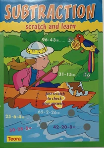 Math Skills Subtraction Facts Workbook Scratch and Learn Fun Motivating NEW - Picture 1 of 4
