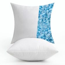 Pack of 2 12x12 Pillow Inserts-Decorative Shredded Memory Foam Cooling Throw ...