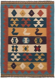 Kelim Tejido a Mano Alfombra Persa 149x107 cm-Neu,Oriente,Kilim,Carpet,Rug,Beige - Picture 1 of 12