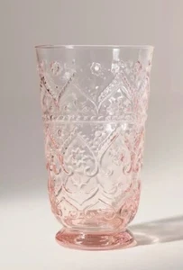 Juego de 4 vasos de vidrio soplado a mano The Bombay, rosa - Imagen 1 de 6