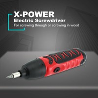 X-power 6V Mini Cordless Electric Screwdriver Bit Kit Screw Power Driver Tool BC