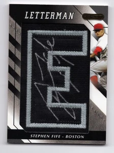 2008 Razor Letterman Autograph Patch (E) Stephen Fife #d 5/5 - Boston Red Sox - Picture 1 of 1