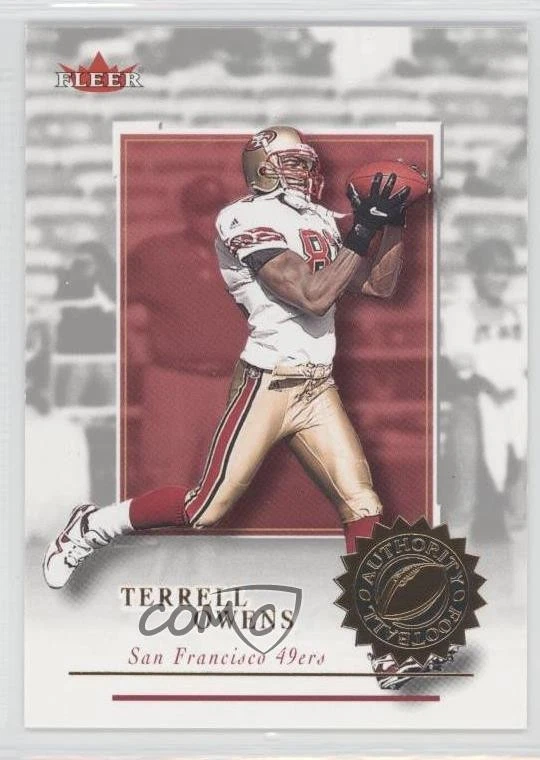 2001 Fleer Authority Terrell Owens #43 HOF - Image 1 of 2