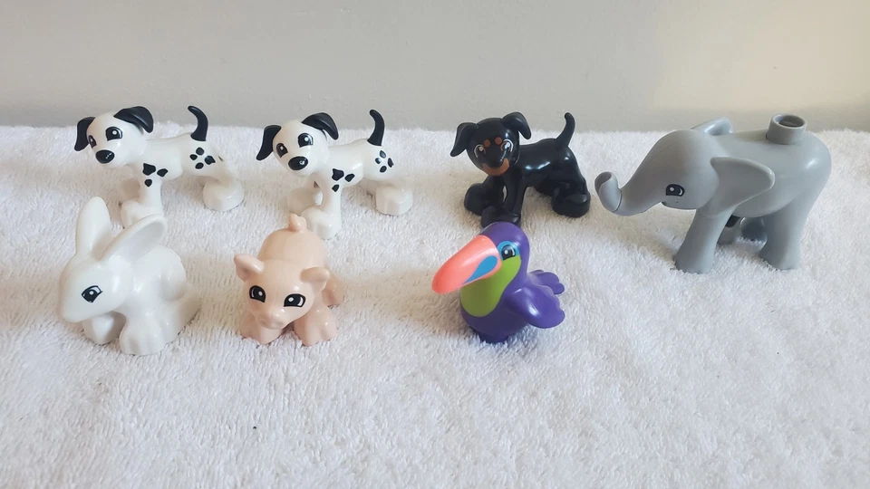 LEGO Duplo Pets Animals Lot Dogs elephant bunny pig bird - Image 1 of 1