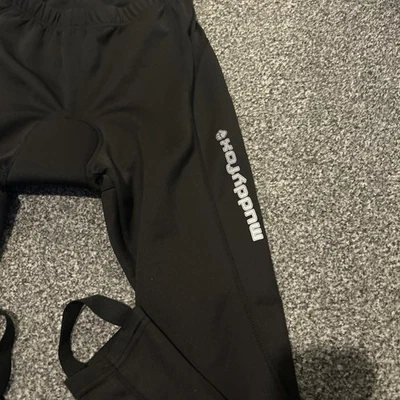 Muddy Fox Cycling Leggings Padding And Stirrups Black Size Large - Image 1 of 3