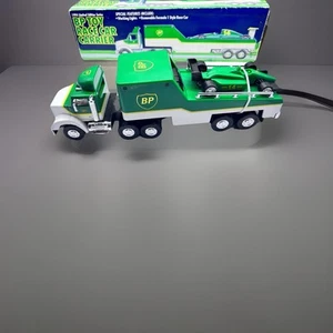 BP 00500 1:25 Toy Race Car Carrier 1994 With Working Lights - Picture 1 of 18