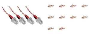 Hubsan X4 H107D 3.7v Red LED Night Flying Lights w/ Screw Set - Picture 1 of 3