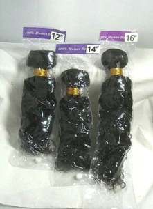 Royal Impression10A Brazilian Virgin Body Wave 3 Bundles 12" 14" 16" Human Hair - Picture 1 of 2