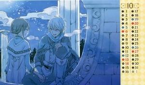 Postal Blancanieves con el pelo rojo Akagami no Shirayukihime anime promoción Zen - Imagen 1 de 3