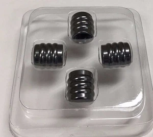 TITANIUM CAR WHEEL TIRE RIMS VALVES DUST STEMS AIR CAPS V-9443BS - Picture 1 of 5