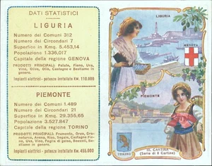 s909 cartina pubblicitaria acqua chinina genova torino - Picture 1 of 2