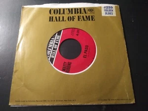 Marty Robbins - El Paso VG+ 1970's Reissue 45RPM Columbia 4-33013 Record COUNTRY - Picture 1 of 3