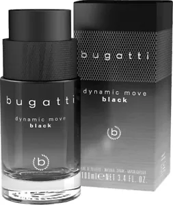 Bugatti Dynamic Move Black 100ml Eau De Toilette GENUINE & NEW - Picture 1 of 3