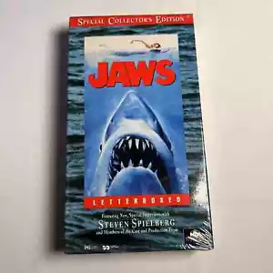 Jaws VHS Tape Special Collector's Edition Letterboxed Movie 1995 NEW SEALED - Picture 1 of 4