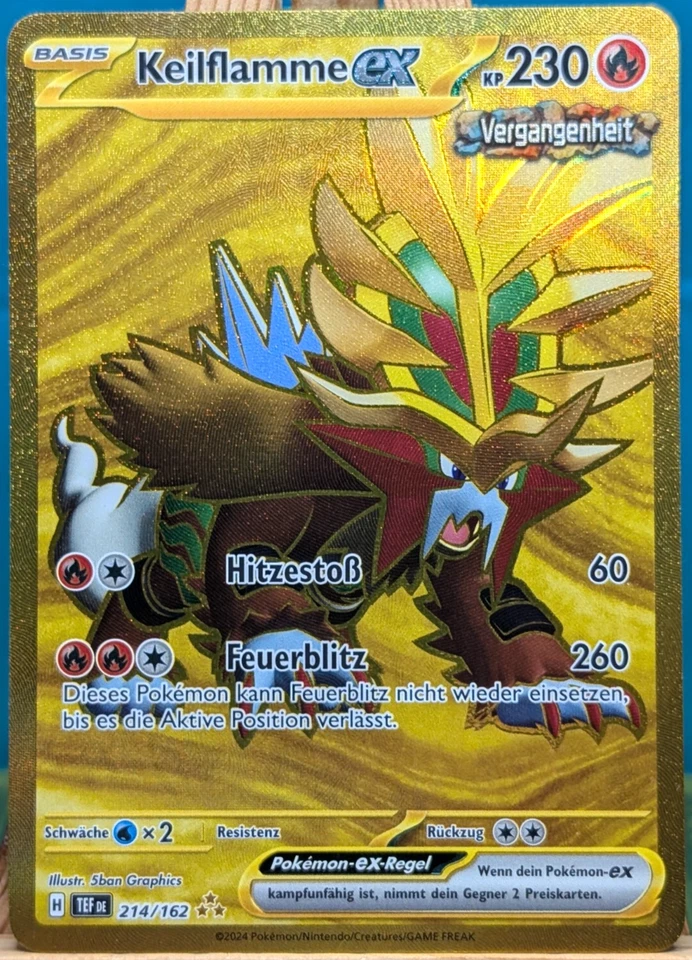 POKEMON - Gewalten der Zeit - Keilflamme EX - 214/162 - deutsch - Bild 1 von 1