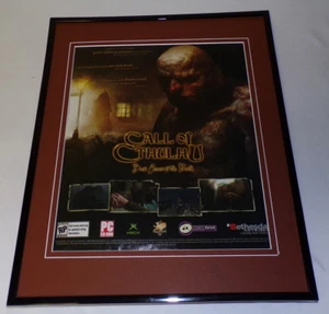 Call Of Cthulhu 2006 XBox 11x14 Framed ORIGINAL Vintage Advertisement - Picture 1 of 1