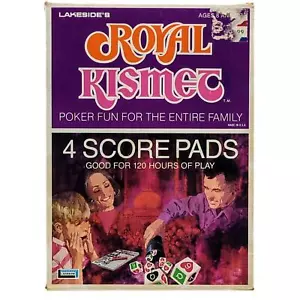 VTG Lakeside Royal Kismet & Kismet Poker Score Pads in Box 1970s 6 Pads Total - Picture 1 of 4