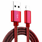 Usb Fast Charger Cable Sync Charging Cord Power Smartphone 8 Pin Jean Braided