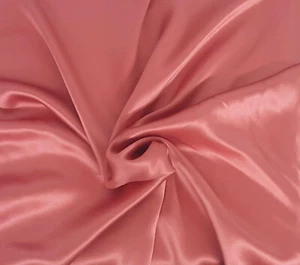 1/2 YD 100% Silk Charmeuse Fabric Mauve 7/19 - Picture 1 of 8