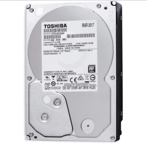 Toshiba 2TB DT01ACA200 7200RPM 64MB SATA 6Gb/s 3.5" Internal Desktop HDD PC CCTV - Picture 1 of 4