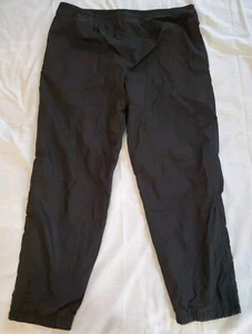 Vintage 90s Nike White Tag Black Windbreaker Track Warm Up Pants Mens L-XL 40x32 - Picture 1 of 11