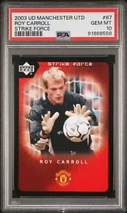 ROY CARROLL PSA 10 2003 Upper Deck Manchester United Strike Force #67 - Picture 1 of 2