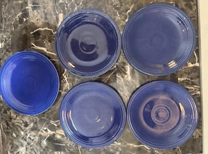 Fiestaware Homer Laughlin 7 1/4 inch Salad Dessert Plates Cobalt Blue Lot 5 (Q) - Picture 1 of 7