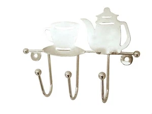 (SY191) HANGER HANGING HOOK TRIPLE KITCHEN METAL COFFEE MAKERS - Picture 1 of 1
