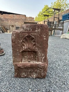 1700 Old Carving Ancient Sandstone Hand Carved Arch Aala Oil Lamp Candle Aala - Picture 1 of 14