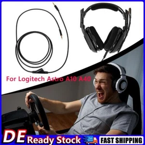 Gaming-Headset-Audiokabel mit Stummschalttaste, 2 m, für Astro A10 A40 Deu - Zdjęcie 1 z 5