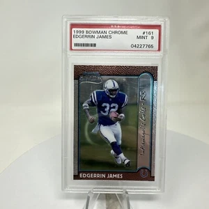 Edgernin James 1999 Bowman Chrome Rookie #161 PSA 9 Mint. Hall Of Fame! - Picture 1 of 2