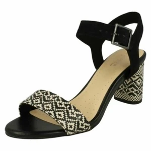 Mujer Clarks Elegante Bloque Sandalias de Tacón Amali Rejer - Imagen 1 de 10